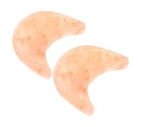 TOYZFRIENDY Jabón Exfoliante Corporal Sal Natural 2 Piezas Forma Luna, Barra de Sal Marina Mineral para Limpieza Profunda y Cuidado Piel en Ducha y Spa