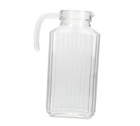TOYZFRIENDY Jarra de Vidrio para Agua Fría y Jugos Recipiente Grande para Bebidas Caseras Dispensador Portátil para Fiestas y Hogar para Limonada y Té Frío
