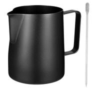 TOYZFRIENDY Jarra para Espumar Leche de 350 Ml en Acero Inoxidable 304 Alimenticio con Escala Interna Pluma para Latte Art Adecuado para Café Capuchino y Arte Latte en Hogar y Cocina