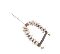 TOYZFRIENDY Juguete Masticable para Loros Calcio Alto, Colgante Resistente, De Hueso De Sepia Natural, Tamaño Único, Accesorio para Jaulas, Adecuado para Aves y Mascotas No Destructivas