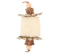TOYZFRIENDY Juguete Masticable para Loros y Pájaros, Hecho De Lufa y Hojas De Palma, Tamaño 1, Adecuado para Jaulas y Decoración, Juego Interactivo para Conuros y Periquitos
