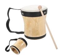 TOYZFRIENDY Juguete Musical Educativo Bongó para Niños de Madera y Piel de Oveja, Cómodo de Sostener y Resistente, Adecuado para Celebraciones Musicales y Presentaciones