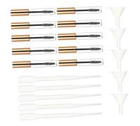 TOYZFRIENDY Kit de 20 Tubos Vacíos de Rímel y Embudos de Plástico Portátiles con Pipetas de Transferencia para Uso en Casa y Viajes