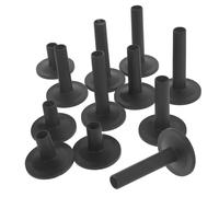 TOYZFRIENDY Kit De Batería De 12 Piezas Con Platillos Incluye Fundas De Fieltro De Acero Bridas De Repuesto Herrajes Gruesos Para Batería Accesorios Para Batería Piezas Negras