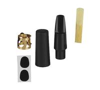 TOYZFRIENDY Kit Profesional de Accesorios para Saxofón Tenor Incluye Boquilla Lengüeta Tapa Abrazadera y Almohadilla Protectora Duradero y Multifuncional para Músicos Principiantes y