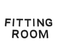 TOYZFRIENDY Letrero Acrílico para Probador de Ropa 01-3×29,5 Cm, Calcomanía Adhesiva para Puerta, Decoración para Tienda de Ropa y Centro Comercial, Señalización para Probadores