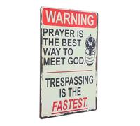 TOYZFRIENDY Letrero Decorativo Vintage de Hojalata 20X30 CM Cartel Colgante de Advertencia Retro Póster Metálico para Decoración de Hogar Cocina Garaje y Jardín