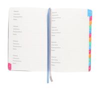 TOYZFRIENDY Libreta de Contraseñas Pequeña y Portátil, Cuaderno Multiusos con Etiquetas Alfabéticas, Cuaderno de Notas para Registro de Direcciones y Sitios Web, Gestión Práctica en Color