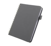 TOYZFRIENDY Libreta de Direcciones con Pestañas Alfabéticas A6, Cuaderno de Bolsillo Gris con 128 Páginas para Números de Teléfono y Correos, Índice Az para Uso Personal, Escolar y