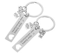 TOYZFRIENDY Llavero Colgante Digital 2026 de Acero Inoxidable para Casa Juego de 2 Unidades Obsequio para Nuevos Propietarios y Inauguración de Vivienda Accesorio Versátil para Llaves y