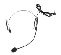 TOYZFRIENDY Micrófono Amplificador de Voz de Diadema Cable, Auriculares Flexibles Negro para Profesores y Presentaciones, Micrófono Pequeño para Cantar y Hablar en Interiores y Exteriores