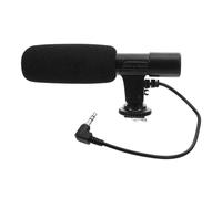 TOYZFRIENDY Micrófono de Vídeo para Cámara Réflex Digital Profesional, Vloggers y Periodistas, Cardioide de Alta Sensibilidad, Cable 3,5 Mm, Compatible Videocámaras DSLR, Color Negro