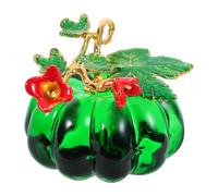 TOYZFRIENDY Mini Calabaza de Cristal Decorativa con Esmaltada Figurita Artesanal para Decoración Otoñal de Halloween Acción de Gracias y Hogar Elegante