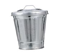 TOYZFRIENDY Mini Cubo Basura de Escritorio con Tapa Recipiente Reciclaje Basura Compacto y Ligero Almacenamiento Multiusos para Desechos Color Original Diseño Retro Práctico para Hogar y