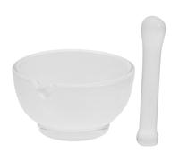 TOYZFRIENDY Mortero y Recipiente de Vidrio Resistente para Laboratorio y Cocina Compacto para Molienda de Medicamentos y Mezcla de Cosméticos Accesorio Versátil para Uso Profesional y