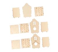 TOYZFRIENDY Nido de Pájaro de Madera DIY para Manualidades, Caja de Cría Ecológica sin Pintura, Conjunto de 4 Piezas, Tamaño Pequeño, Decoración para Interior y Exterior, Apto para Niños
