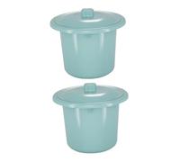 TOYZFRIENDY Orinal para Niños 2 Piezas con Tapa Plástico Duradero Compacto Portátil para Uso Nocturno en Casa y Viajes Seguridad Higiene Ñiño