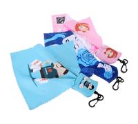 TOYZFRIENDY Paños de Limpieza para Gafas Microfibra 3 Unidades con Llavero Estampado Bruja Niña Paño Suave sin Rayas para Lentes Gafas de Sol Pantallas y Joyas Adecuado para Uso