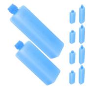 TOYZFRIENDY Paquetes de Hielo Reutilizables para Enfriador de Aire Portátil, 10 Unidades (5 Mini y 5 Pequeñas), Bloques de Enfriamiento para Transporte en Frío y Conservación de Alimentos,