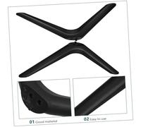TOYZFRIENDY Patas para Televisión Base Soporte TV Ajustable Doble Agujero Repuesto Pies Plásticos Compatibles con Smart TV y Pantallas de Mesa