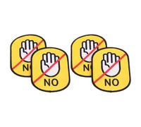 TOYZFRIENDY Pegatinas de Advertencia para Perros 2 Pcs, Etiquetas de Señal Social para Correas, de Tela Cómoda, Color Brillante, Tamaño, Ideales para Exteriores y Socialización Segura