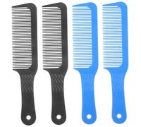 TOYZFRIENDY Peine Antiestático Para Cabello 4 Piezas Pequeño Plástico Negro y Azul Para Hombres Peluquería Profesional Cuidado Cuero Cabelludo Masaje Portátil