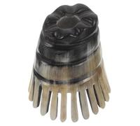 TOYZFRIENDY Peine De Cuerno Natural Para Masaje Exfoliante Rascador De Ducha Cepillo Desenredante De Cuerno De Herramienta De Masaje Guasha Cabelludo Color