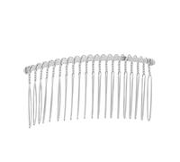 TOYZFRIENDY Peine Metálico de Dientes para de Boda Peine de Alambre Resistente Color Plata para Tocados y Accesorios de Cabello Nupcial