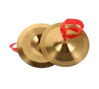 TOYZFRIENDY Platillos de Aleación Dorados Instrumento Musical Ligero y Educativo Chinos para Niños y Adultos Adecuado para Programas de Educación Musical y Orquestas Profesionales