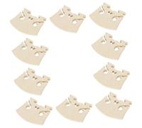 TOYZFRIENDY Puente para Violín de Arce en Forma de Corazón, 10 Piezas, Accesorio de Madera Pulida para Instrumento Musical, Herramienta de Reemplazo Adecuada para Diversos Estilos Musicales