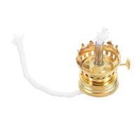 TOYZFRIENDY Quemador Regulador para Lámpara De Aceite Vintage, Accesorio Metálico Dorado, Ajuste Brillo Regulable, Compatible Lámpara Doméstica, Uso Camping y Emergencia, Paquete 1 Unidad