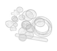 TOYZFRIENDY Reglas de Dibujo para Plantilla de Arte Colorida para Pintar y Desarrollar Habilidades Juego Interactivo Educativo para Dibujar Mandalas y Figuras Geométricas