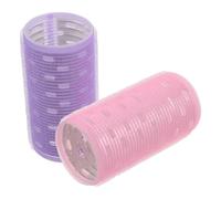 TOYZFRIENDY Rizadores de Pelo de Plástico para Flequillo 2 Unidades Tamaño Extragrande Núcleo de Aluminio Calentado para Mujeres y Niñas Cabello Corto Uso Manual en Peinados Diarios