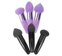 TOYZFRIENDY Set de 6 Esponjas de Maquillaje de Látex Portátiles en Forma de Lápiz, Delicadas y Adecuadas para Uso Diario y Profesional