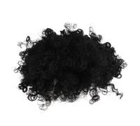 TOYZFRIENDY Short Curly Afro Wig For Women Synthetic Drawstring Afro Puff Hairpiece With Bang Natural-looking Curls For Cosplay Parties And Costume Accessories