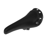 TOYZFRIENDY Sillín de Bicicleta Vintage Negro Remaches Cómodo Asiento Acolchado a Prueba de Golpes para Bicicleta de Montaña Reemplazo Ergonómico para Hombre y Mujer Accesorios Ciclismo