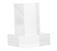 TOYZFRIENDY Soporte de Exhibición Acrílico Transparente 5x5 Cm Grueso 1,8 Cm Base Cuadrada Resistente para Joyas Figuras Souvenirs Hogar Oficina 2 Piezas