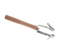 TOYZFRIENDY Soporte de Mano para Moxibustión con Doble Clip para Varillas de 1,8 Cm, Pinza Antiescaldaduras con Mango de Madera, Herramienta Portátil para Terapia de Moxa en Casa y Clínica