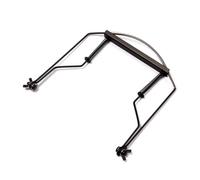 TOYZFRIENDY Soporte Para Armónica De 10 Orificios Negro De Acero Inoxidable, Accesorio Ajustable Para Mástil, Diseño Ergonómico Para Tocar Manos Libres y Compatible Armónicas De Diferentes Marcas