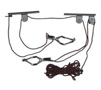 TOYZFRIENDY Soporte para Bicicletas de Techo y Pared Colgador Negro para Almacenamiento en Garaje Elevador Compacto y Estable Sistema de Montaje Ahorro Espacio para Color Aleatorio