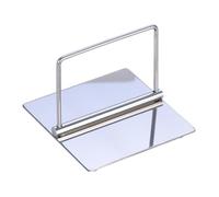 TOYZFRIENDY Soporte para Servilletas de Papel Inoxidable Plateado, Porta Pañuelos de Escritorio Estable y Multifuncional, Estante para Toallas de Papel Adecuado para Hogar, Restaurante