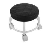 TOYZFRIENDY Taburete De Pedicura con Ruedas Portátil, Tamaño Pequeño, Asiento Ergonómico, para Salones De Belleza y SPA, Color Negro, Taburete Rodante para Uso Profesional