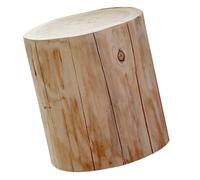 TOYZFRIENDY Taburete Pequeño de Madera Natural para Interior y Exterior, Diámetro 18-21 Cm Altura 30 Cm, Taburete Decorativo Multifuncional para Cambiar Zapatos y Mesita de Noche