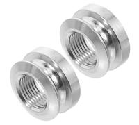 TOYZFRIENDY Tapas para Clavijas de Guitarra Acústica Botón de Correa Rosca M9 2 Piezas Color Plateado Accesorios para Conexiones de Pastilla y Entrada de 635 MM Compatibles Guitarras