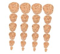 TOYZFRIENDY Tapones de Vino de Madera Cónicos Surtidas Sellado Seguro para Botellas para Manualidades y Uso Botellas de Vino