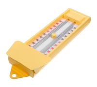 TOYZFRIENDY Termómetro para Interior y Exterior Registro de Temperatura Máxima y Mínima, Carcasa de Plástico ABS Beige, Adecuado para Jardín y Invernadero