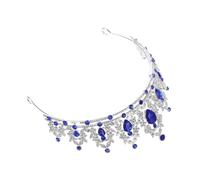 TOYZFRIENDY Tiara Elegante Azul para Novias Reinas Princesas Accesorio Especial Eventos