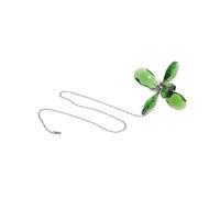 TOYZFRIENDY Tirador de Ventilador de Techo Colgante de Flor de Cristal Verde Extensor de Cadena Decorativo para Lámpara y Ventilador Cordón para Interruptor Accesorio Funcional y Estético
