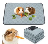Toyzy 3 Almohadillas Antiorina Reutilizables para Cobayas (60 * 45cm) | Super Absorbente & Anti-Deslizante, Accesorio Ideal para Jaula, Casa y Recinto Interior de Cobayas
