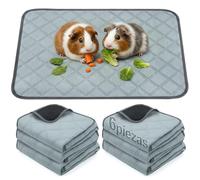 Toyzy 6 Almohadillas Antiorina Reutilizables para Cobayas (60x45cm) | - Super Absorbente & Anti-Deslizante, Accesorio Ideal para Jaula, Casa y Recinto Interior de Cobayas